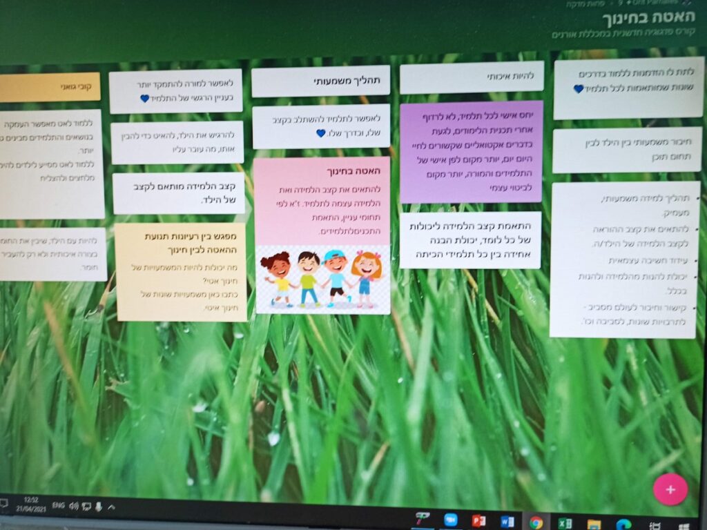 תשובות של סטודנטים להאטה בחינוך